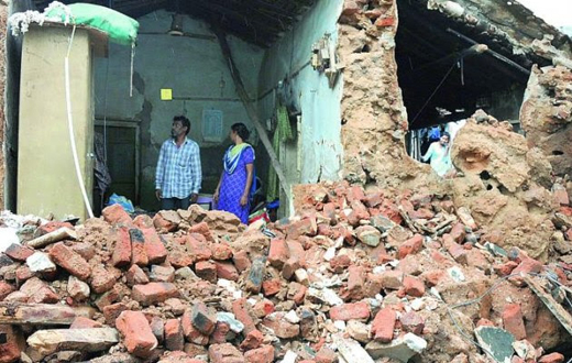 	house collapse.